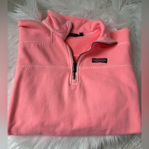 Vineyard Vines Surf Terry Shep Shirt in Coral Flash S